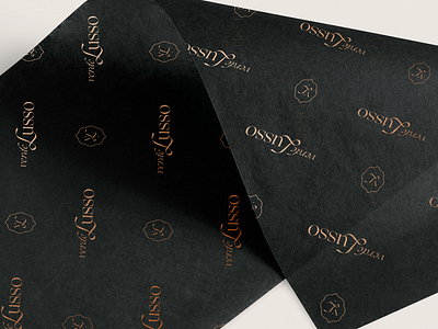 Wrapping Tissue branding gold foil