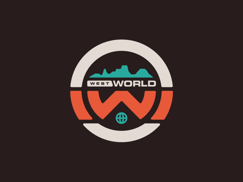 West World Badge Animation adobeaftereffects animation badge goldengoose logo logoanimation loop motiondesign motiongraphics westworld