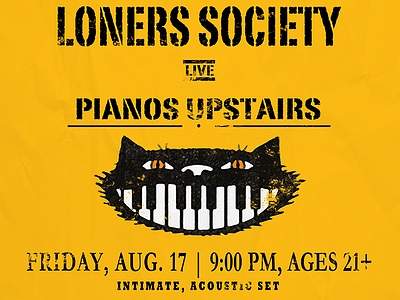 Loners Society New York Tour Card design loners society postcard poster tour