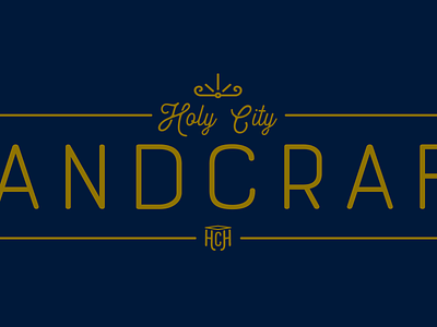 Holy City Handcraft Logo design holy city handcraft logo typography