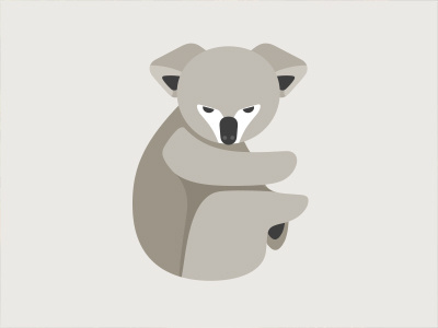 Koala animal gui logo symbol