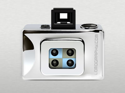 LOMO silver action sampler camera 2d camera cs3 design icon illustraion lomo photoshop