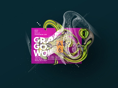 Grab. Go. Wow. design graphic art illustration type typography vector