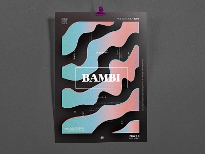 Bambi Poster 3d art ad branding design graphic art illustration layout print promo type typography vector