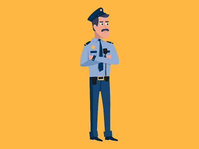 Cop Illustration badass cop officer police