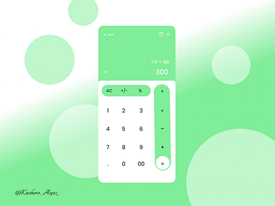 Phone Calculator Design daily ui 004 design ui