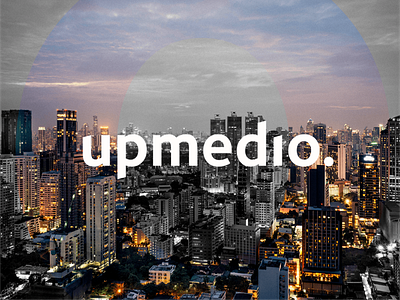 Upmedio | Rebrand Concept branding business card clean letterhead logo rebrand stationery