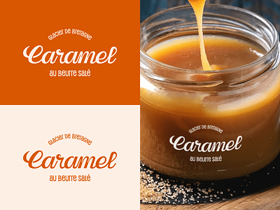 Caramel food lettering logo typography weeklywarmup