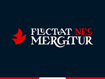 Fluctuat Nec Mergitur icon letter lettering logo paris serif typography