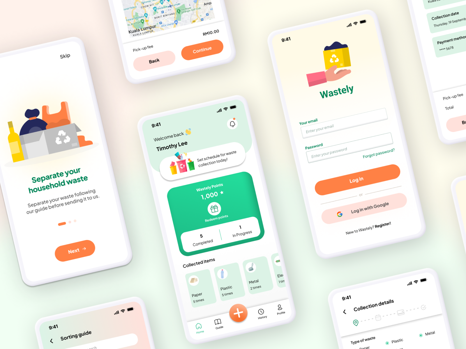 UI/UX Case Study - Wastely App by Nisa Nazifa on Dribbble