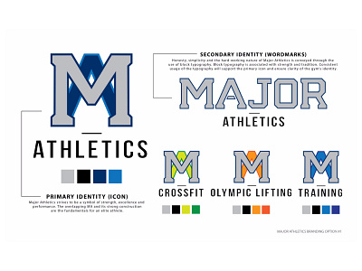 Major Athletics Branding athletics branding logo wordmark