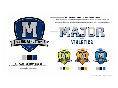 Major Athletics Branding #2 athletics branding logo wordmark