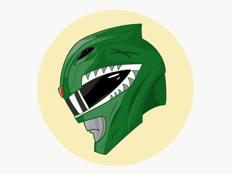 Green Ranger Helmet by Jesus Estrada on Dribbble