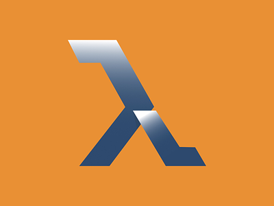 Lambda Logo abstract branding design icon lambda logo programming vector