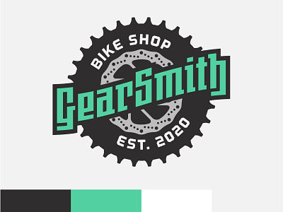 Gearsmith branding bicycle bicycle shop bike bike shop biking branding gear gears logo logo design