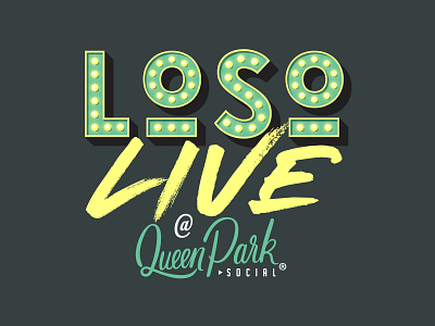 LoSo Live event advertising bowling branding design event graphic design illustration lockup logo social