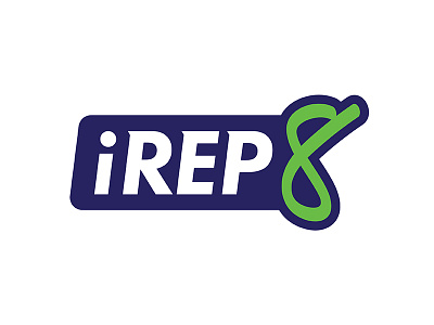 iREP8 logo option 2 fit fitness personal trainer workout