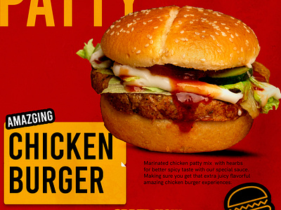 Chicken Burger- Hunger? Wana Bite!