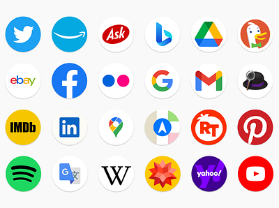 🎩 20 Starter Web Search Icons alfredapp customization icon set icons macos