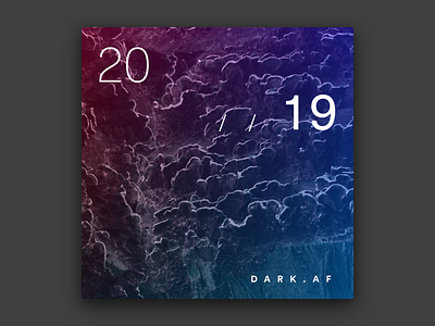 2019 // dark.af album art cover art spotify cover
