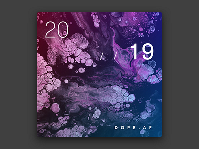 2019 // dope.af album art cover art spotify cover