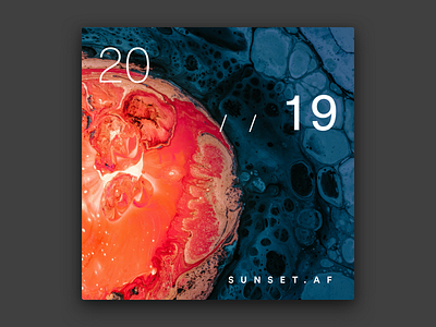 2019 // sunset.af album art cover art spotify cover