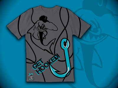 Jupiter Hammerheads T-shirt Design 2 graphic hammerheads hidekiaono hooks jupiter mascot sharks sports tshirtdesign vector
