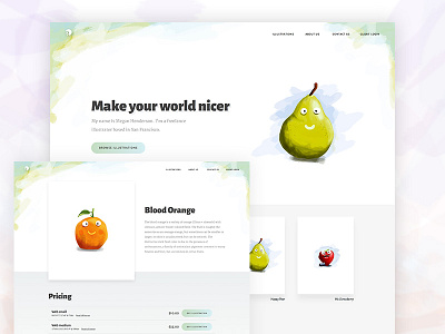 Illustration Template binpress illustrations landing page template