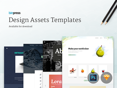 Design assets templates for download design download fonts freebie icons illustration psd sketch template web