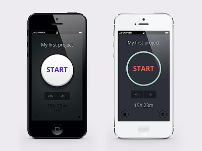 App concept (Skeuomorphic vs Flat) app flat ios iphone mobile skeuomorphic time