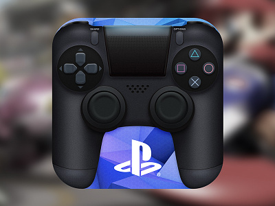 PS4 Gamepad Icon controller game gamepad icon ios photoshop playstation ps4 ui