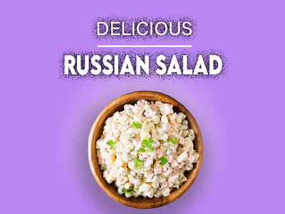 Russian Salad adobe illustrator graphic design poster
