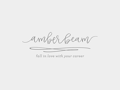 Amber Beam Logo logo typography