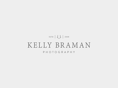 Kelly Braman Photography Logo logo typography