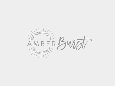 Logo for Amber Burst logo typography
