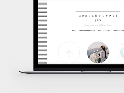 Modern Gypsy Girl Website Design design typography website