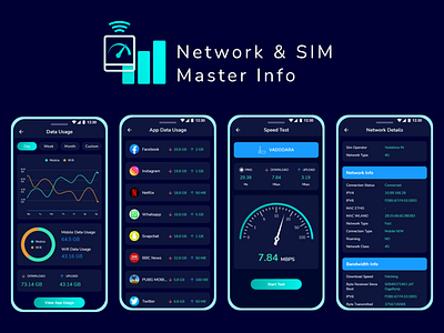 Mobile Network App UI Concept