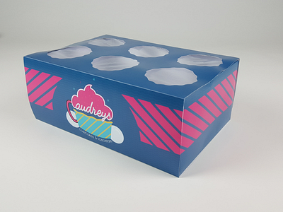 Audreys audreys boxes cupcakes graphic design lighting packaging photography