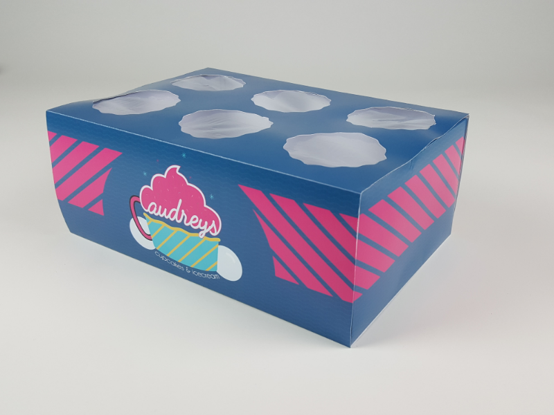 Audreys audreys graphic design lighting photography boxes packaging cupcakes