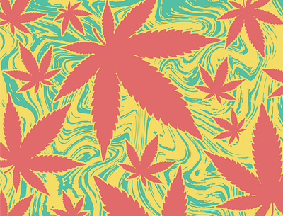 Cannabis Pattern 420 background cannabis design graphic design illustration illustrator marijuana pattern weed