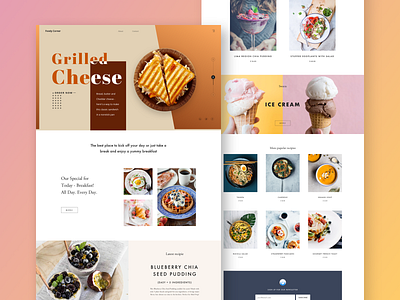 Foody Corner Landing Page