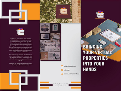 Collektr branding brochure layout design layout design