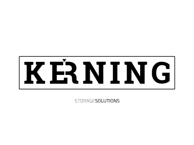 KERNING Logo bloc branding design logo