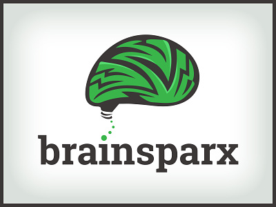 Brainsparx Logo bolt brain logo brainsparks brainsparx logo design spark sparx