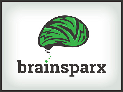 Brainsparx Logo bolt brain logo brainsparks brainsparx logo design spark sparx