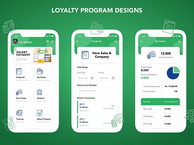 Loyalty Money Programs app design dashboard dashboard ui design iphone x mobile app mobile app design money app money payment passbook payments points ui wallet app