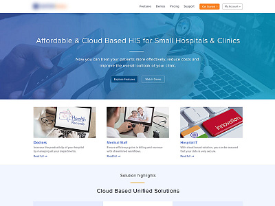 Cloud HIS product web