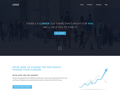 Careers Help product design website design