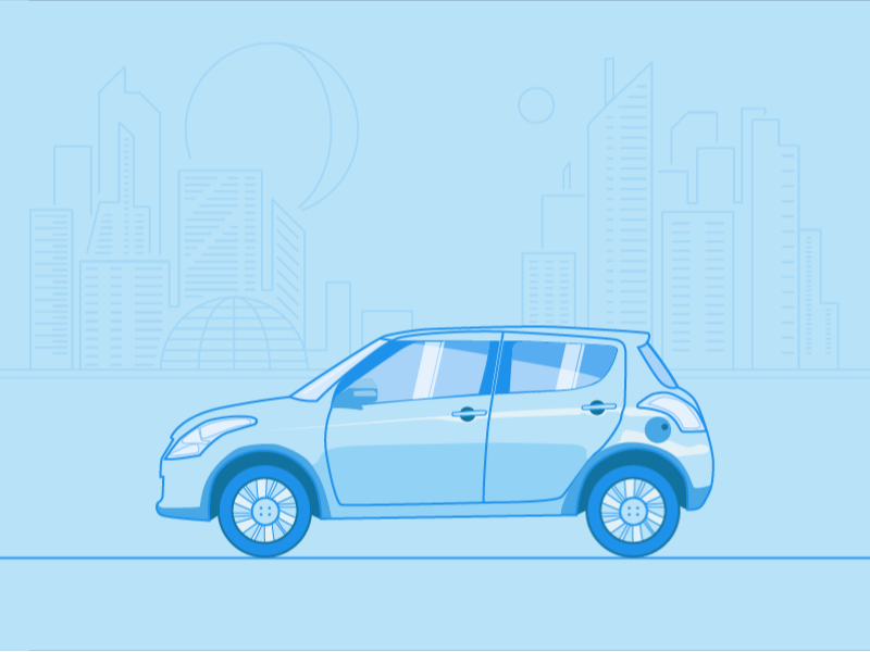 Car Animation 2d 2d animation adobe after effect aniamtion automotive colour scheme creative design flat gif illistration illustrator motion animation ui vector