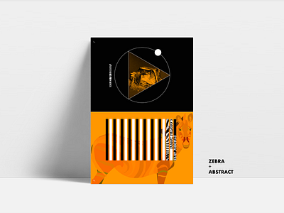 zebra + abstract graphic design